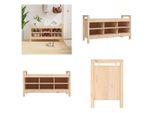 Vidaxl Panca Da Corridoio 110X40X60 Cm In Legno Di Pino Massiccio - Panca Da Corridoio - Panca Da Corridoio - Panca Per Sedersi