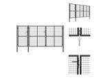 Vidaxl Cancello Da Giardino In Acciaio 400 X 150 Cm Antracite - Cancelli Da Giardino