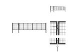 Vidaxl Cancello Da Giardino In Acciaio 500×75 Cm Antracite - Cancelli Da Giardino