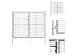 Vidaxl Cancello Da Giardino In Acciaio Zincato 306 X 250 Cm Argento - Cancelli Da Giardino