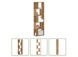 The Living Store Libreria A 5 Ripiani In Rovere Artisan 45X23,5X162,5 Materiale In Legno