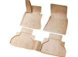 Tappetini In Gomma Per Bmw X6 F16 F86 | Bj 2014 - 2019 | Beige Su Misura Con Bordo