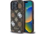 Guess Guhmp16Lp4Pwpw Iphone 16 Pro6.3 BrąZowy/Brown Custodia Rigida Peonia Su Sfondo 4G Magsafe