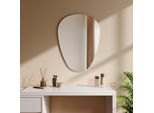 Emke Specchio Asimmetrico 70X50 Cm Specchio Da Parete Asimmetrico Moderno Specchio D'arredo Specchio Ovale Da Parete Per Bagno Camera Da Letto Corridoio