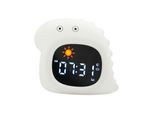 Youha Sleep Trainer E Sveglia Per Bambini - Sveglia Senza Fili Con Touchscreen - 8 Colori Regolabili - Luce Notturna Inclusa E Design A Forma Di Dinosauro