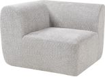 Modulo Divano 'Hurvas' Elemento Angolare Con Bracciolo 108 X 108 X 76 Cm Bouclé Grigio