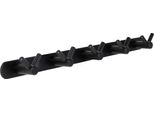 Toj Living Armadio A Muro - 40CM - 10 Ganci - Ganci Per Armadio - Ganci Per Armadio - Ganci Per Armadio A Muro - Armadio A Muro Schwarz - Garderobenstange A Muro - Ganci Per Armadio A Muro - Edelstahl - Schwarz