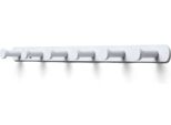 Toj Living Armadio A Muro - 45CM - 6 Ganci - Ganci Per Armadio - Ganci Per Armadio - Ganci Per Armadio A Muro - Armadio Weiß - Garderobenstange A Muro - Ganci Per Armadio A Muro - Edelstahl - Weiß