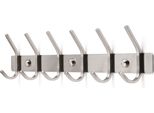 Toj Living Armadio A Muro - 46CM - 12 Ganci - Ganci Per Armadio - Ganci Per Armadio - Ganci Per Armadio A Muro - Armadio A Muro Silber - Garderobenstange A Muro - Ganci Per Armadio A Muro - Edelstahl - Silber