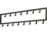 Toj Living Armadio A Muro - 80CM - 15 Ganci - Ganci Per Guardaroba - Ganci Per Guardaroba A Muro - Armadio - Armadio A Muro - Appendiabiti A Muro - Ganci Per Armadio A Muro - Edelstahl - Schwarz