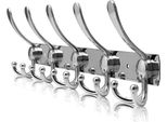 Toj Living Appendiabiti Da Parete - 45CM - 15 Ganci - Ganci Per Guardaroba - Ganci Per Guardaroba Da Parete - Armadio - Appendiabiti Da Parete - Appendiabiti Da Parete - Ganci Da Parete Per Guardaroba - Edelstahl - Cromo