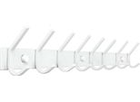 Toj Living Armadio A Muro - 62CM -16 Ganci - Ganci Per Guardaroba - Ganci Per Guardaroba A Muro - Armadio Weiß - Garderobenstange A Muro - Ganci Per Armadio A Muro - Edelstahl - Weiß