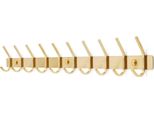 Toj Living Armadio A Muro - 78CM - 20 Ganci - Ganci Per Mantello - Ganci Per Armadio - Ganci Per Mantello A Muro - Armadio - Armadio A Muro - Portaoggetti A Muro - Ganci Per Armadio A Muro - Edelstahl - Oro