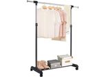Costway Appendiabiti Appendiabiti Con Ripiano Appendiabiti Su Rotelle Carrello Porta Abiti Carrello Porta Abiti Appendiabiti Rotante Appendiabiti Estensibile Regolabile In Altezza