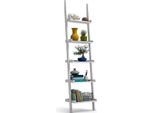 Costway Scaffale A Scala Con 5 Ripiani Scaffale Per Scale Scaffale Per Piante Scaffale In Legno Scaffale Per Gradini Scaffale A Muro Scaffale Decorativo Scaffale Per Fiori Scaffale Per Libri Bianco