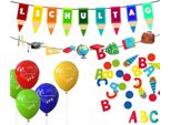 Decorazione Xxl Oltre 100 Pezzi - Ritorno A Scuola, 1° Giorno Di Scuola, Iscrizione A Scuola, Abc