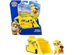 Paw Patrol - Baufahrzeug mit Rubble Spielfigur, Spielfahrzeug