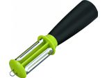 Ibili-Kitchen Aids Pelapatate Universale, Acciaio Inox/Abs, 18 Cm, Nero/Verde