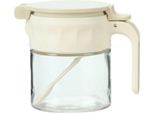 Barattolo Per Spezie In Vetro Con Cucchiaio E Coperchio Ermetico - Crema Da 350 Ml