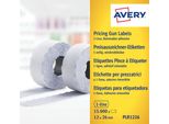 Avery Zweckform - Carta - Adesivo Rimovibile - Bianco - 12 X 26 Mm 15000 Etichette (10 Rotoli X 1500) Etichette Prezzo