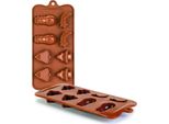 Stampo Per Cioccolatini Ibili-Flexible, Silicone, 10,5X21X2,5 Cm, Marrone