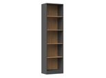 Libreria Stretta Rauno - 50 Cm, Rovere Artisan / Antracite
