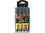 Evidenziatore Maped Fluo Peps Max Set Di 4 Colori