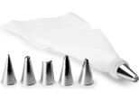 Set Per Decorare Torte Ibili, Acciaio Inossidabile/Nylon, Bianco/Argento