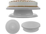 Kadax Piatto Torta Girevole 27,5 Cm, Piatto Torta Girevole In Plastica