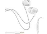 Inkax, Cuffie Cablate Con Jack Da 3,5 Mm E Microfono Integrato, Bianco