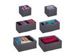 Set Di 6 Organizzatori Per Cassetti Relaxdays