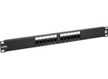 Pannello Patch 19" Solarix 12 X RJ45 CAT5E Utp 150 Mhz Nero 1U, SX12-5E-UTP-BK"