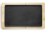 Set Da Portata Per Tapas Ibili, Ghisa/Legno, 34/40X20/24 Cm, Nero/Marrone
