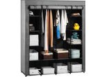 Omna | Armadio Tessile Xxl - 170X170 Cm - Pieghevole - 14 Ripiani - Pratico Per Ogni Stanza
