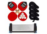 Best Sporting Tischtennisschläger Set HOME I 4 Tischtennis Schläger, 4 Schlägertaschen, Flexi Netz und 1* Tischtennisbälle I 10-teiliges wertiges Tischtennis Set I Tischtennissets