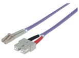 Intellinet Lwl Anschlusskabel Lc/Sc 1M Multimode OM4 Lila