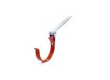 Bryza Gancio Per Grondaia In Metallo Con Giunto Ø 125 Mm, Rosso Mattone Ral 8004