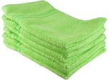 Set Di Asciugamani In Bambù 6 Pezzi 30X50, Verde