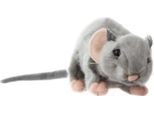 Uni-Toys, Topo Giocattolo Coccoloso Sdraiato Di 17 Cm (30 Cm Con La Coda), Peluche Grigio, Topo Peluche