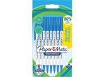 Paper:Mate 2187679 Paper:Mate Biros Kilometrico, Blu, Blister Da 8 Pezzi