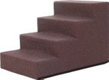 Pillowprim Scale Per Animali Ausilio Per L'ingresso Piccoli Gradini Per Cani Rampa Per Gatti 4 Gradini Grande Marrone Altezza 40 Cm
