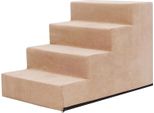 Pillowprim Scale Per Animali Ausilio All'ingresso Piccoli Gradini Per Cani Rampa Per Gatti 4 Gradini Grandi Beige Altezza 40 Cm