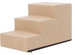 Pillowprim Gradini Per Animali Ausilio Per L'ingresso Piccoli Gradini Per Cani Rampa Per Gatti 3 Gradini Piccoli Beige Altezza 30 Cm