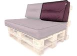 Cuscino Per Pallet Schienale 60X40 Cm Sfoderabile Impermeabile Cuscini Per Pallet Cuscini Da Giardino Cuscini Per Pallet Da Esterno Rosso Vino