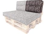Cuscino Per Pallet Schienale 60X40 Cm Sfoderabile Impermeabile Cuscini Per Pallet Cuscini Da Giardino Cuscini Per Pallet Da Esterno Coffee Brown