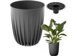 Lamela | Vaso Da Fiori | Mira | Eco | Antracite | 19 Cm