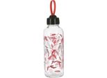 Borraccia Excellent Houseware, Vetro, 6,5X21 Cm, 450 Ml, Rosso