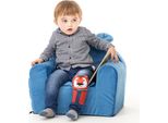 Poltrona Per Bambini, Regalo Di Compleanno Per Bambine E Bambini, Divano, Camera Dei Bambini, Divano Per Bambini, Piccolo Divano, Blu, 49X35X42 Cm