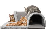 Tunnel Per Gatti Casa Per Gatti Capanna Per Gatti Letto Per Gatti Accogliente Luogo Di Riposo Per Gatti Tappeto Capanna Per Cani Grotta Cuccia Per Cani Grotta Per Cani, Grigio
