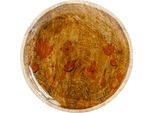 Piatto In Legno Decorazione Fiori Farfalla 15Cm Rosa Set Di 3